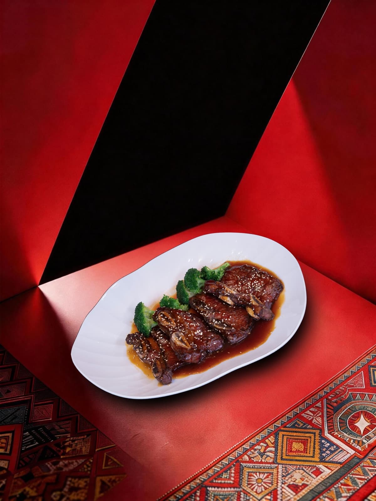 Grilled beef short ribs