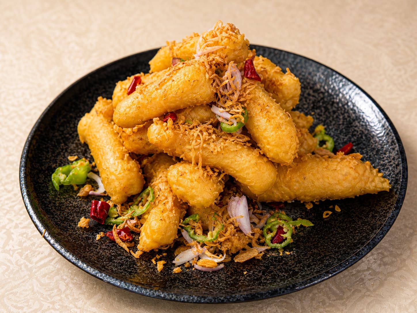 Salt and pepper crispy eggplant