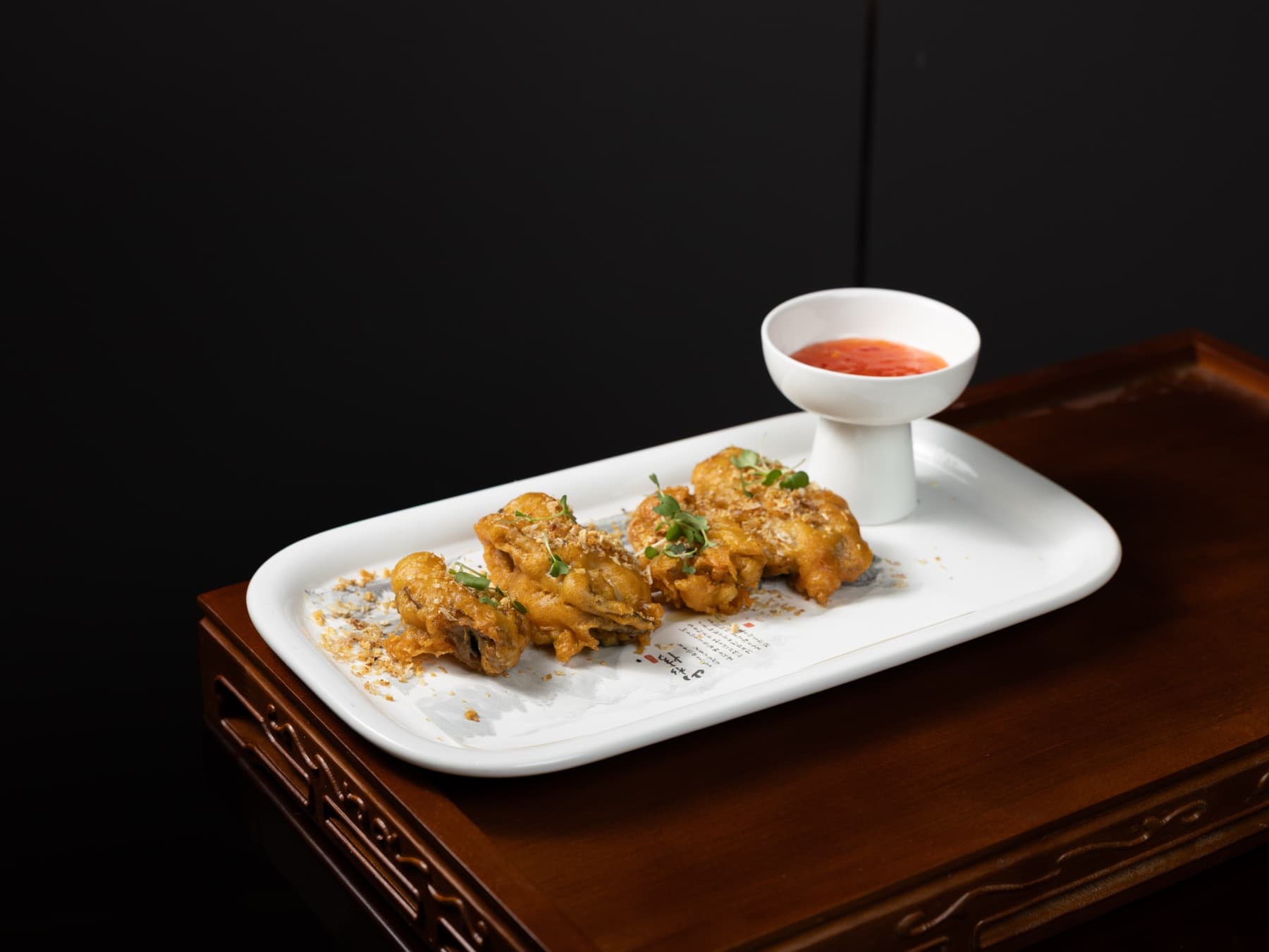 Crispy fried Japanese oysters