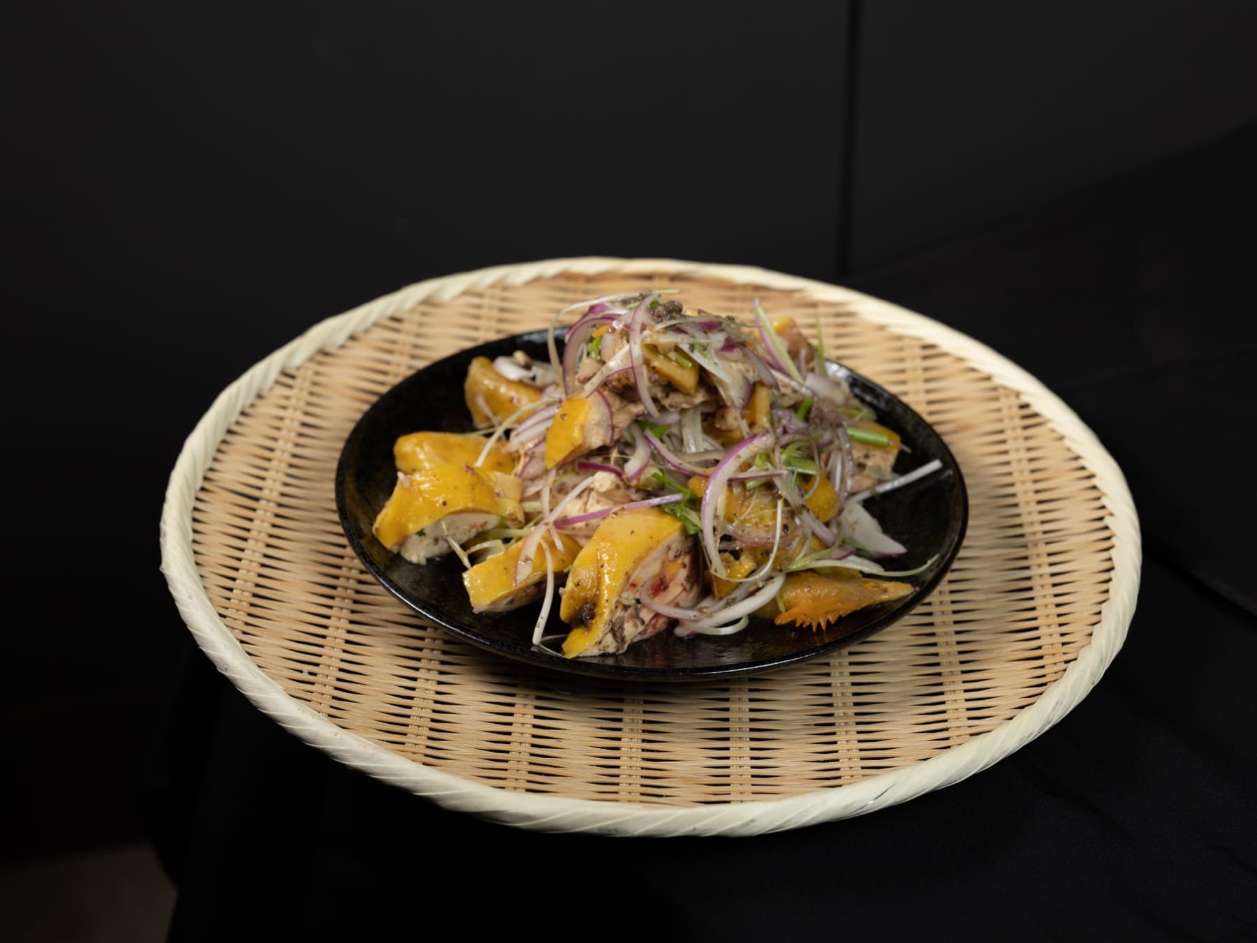 Black truffle poached chicken