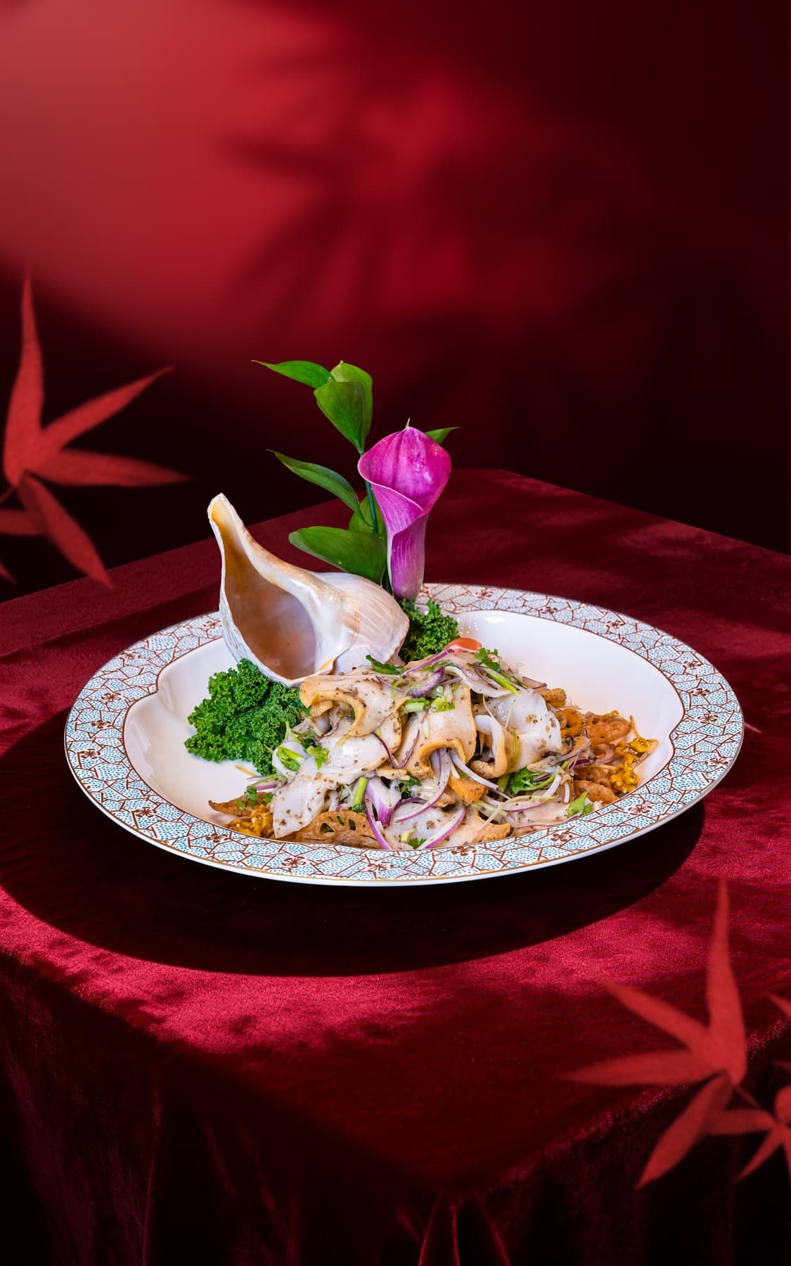 Truffle-infused chilled sea conch