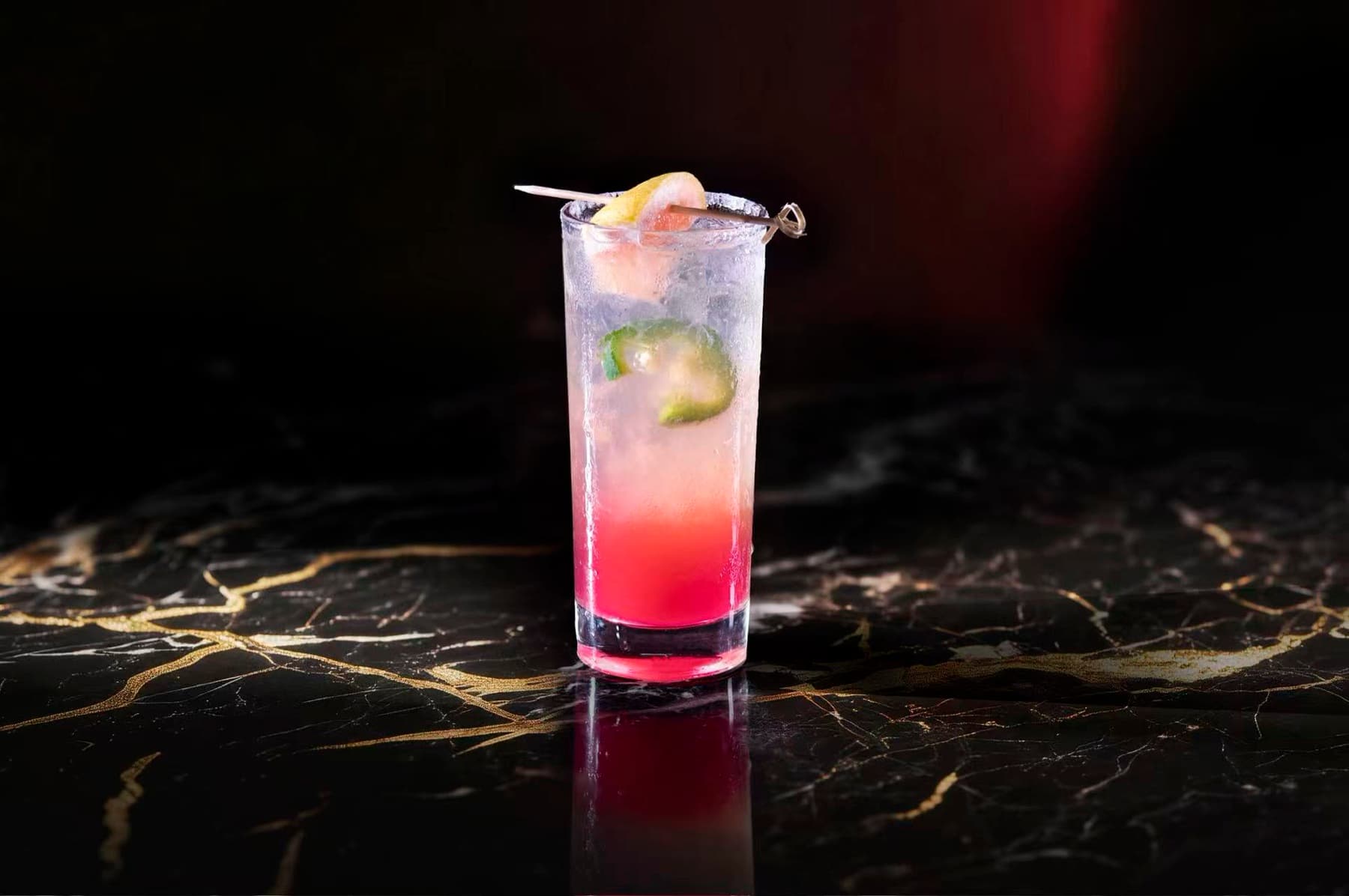 Collins cocktail at the lounge bar