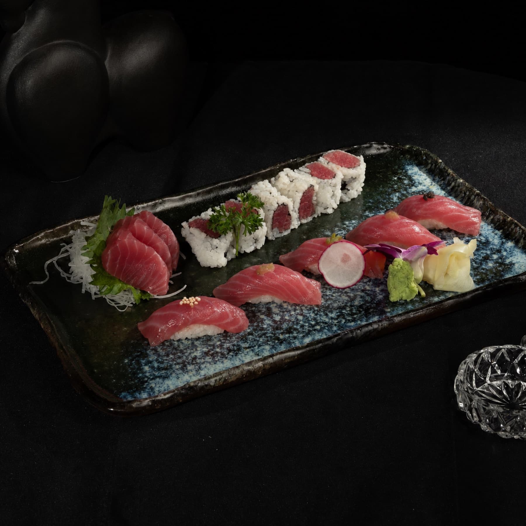 Tuna lover nigiri and roll selection