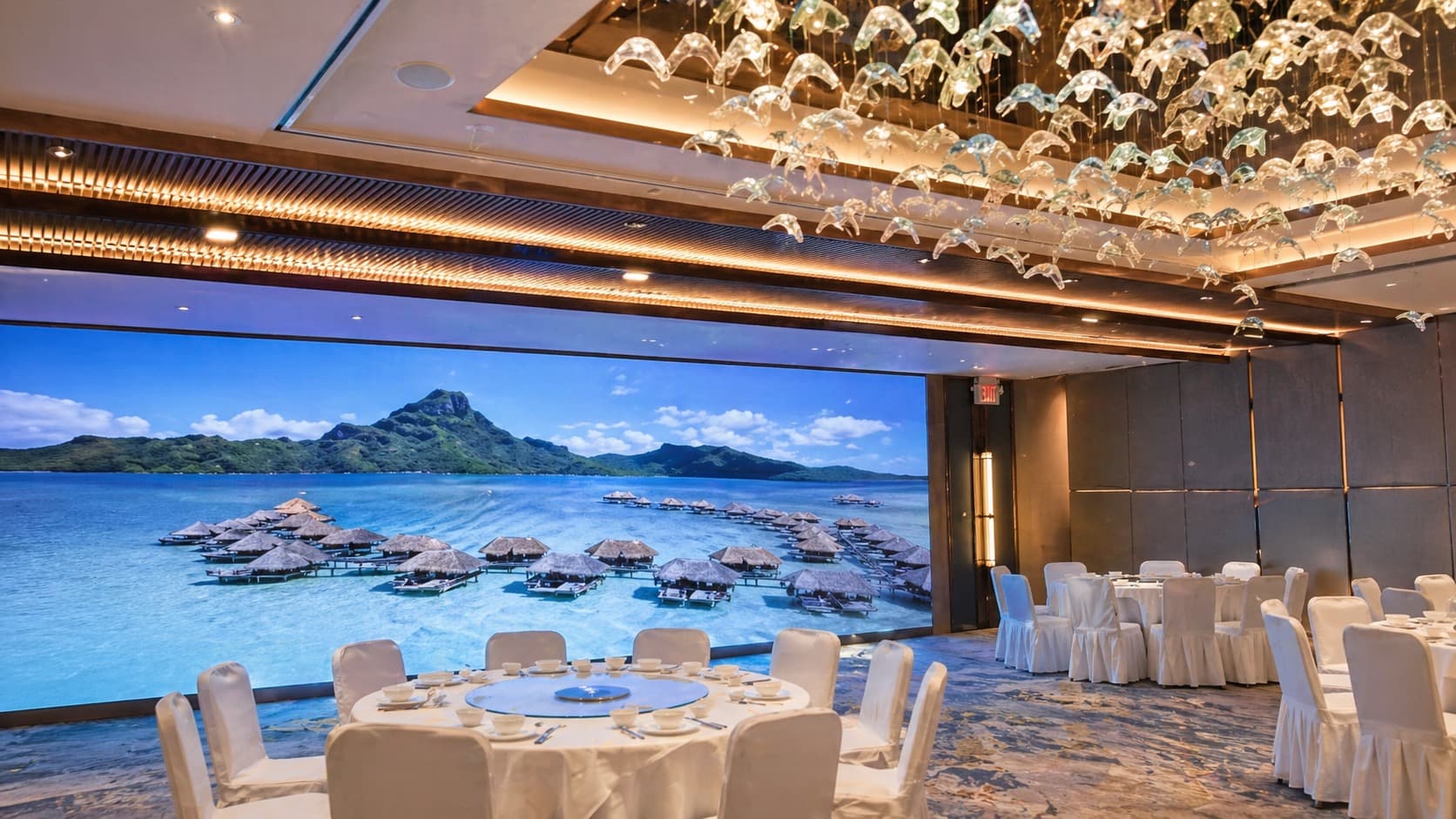 Ballroom with LED screen wall